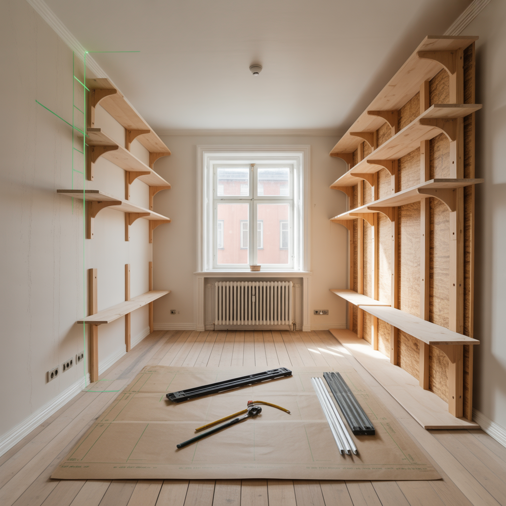 forbered ratt underlag till platsbyggda mobler checklista